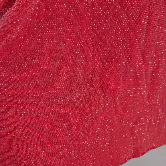 Express Glittery Pink/Red V Neck Tank Top - XS - Picture 5 of 7